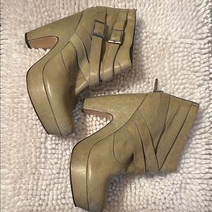 Seychelles Olive Ankle Booties